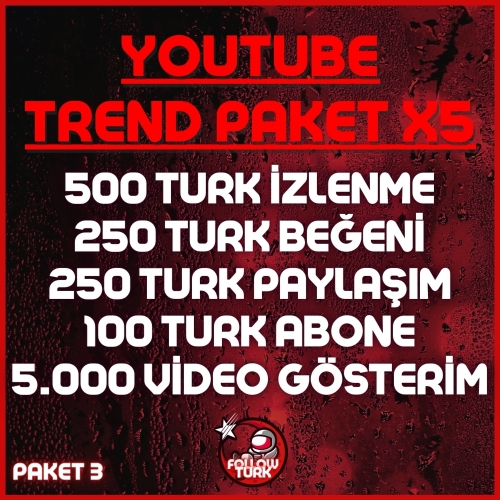  ⭐5X  GERÇEK TREND PAKETİ 3  ANLIK + GARANTİ⭐